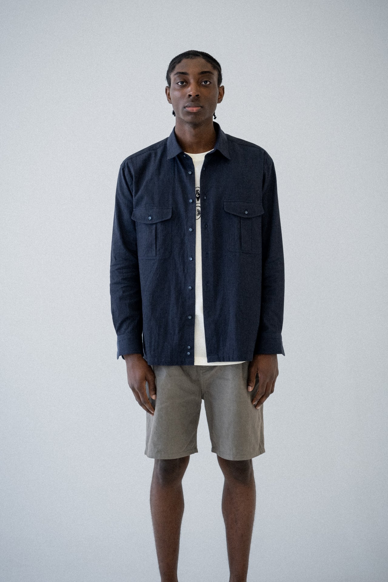 Dune Utility Shirt in Navy